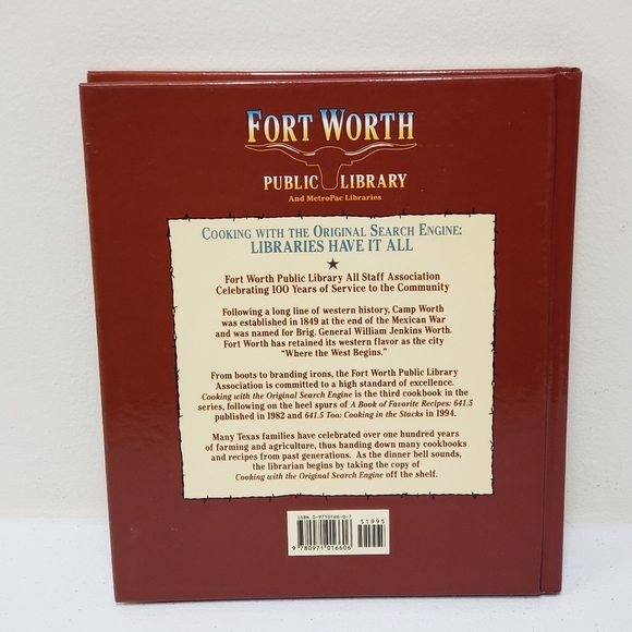 Fort Worth Public Library Cooking with Original Search Engine Cookbook - Picture 2 of 7